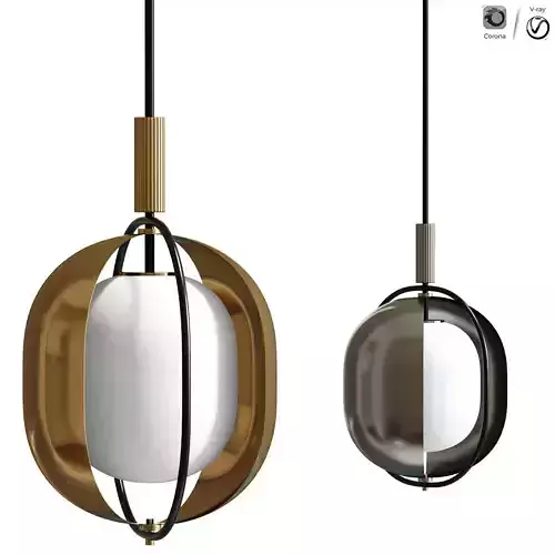 Copenhagen light brass pendant lamp