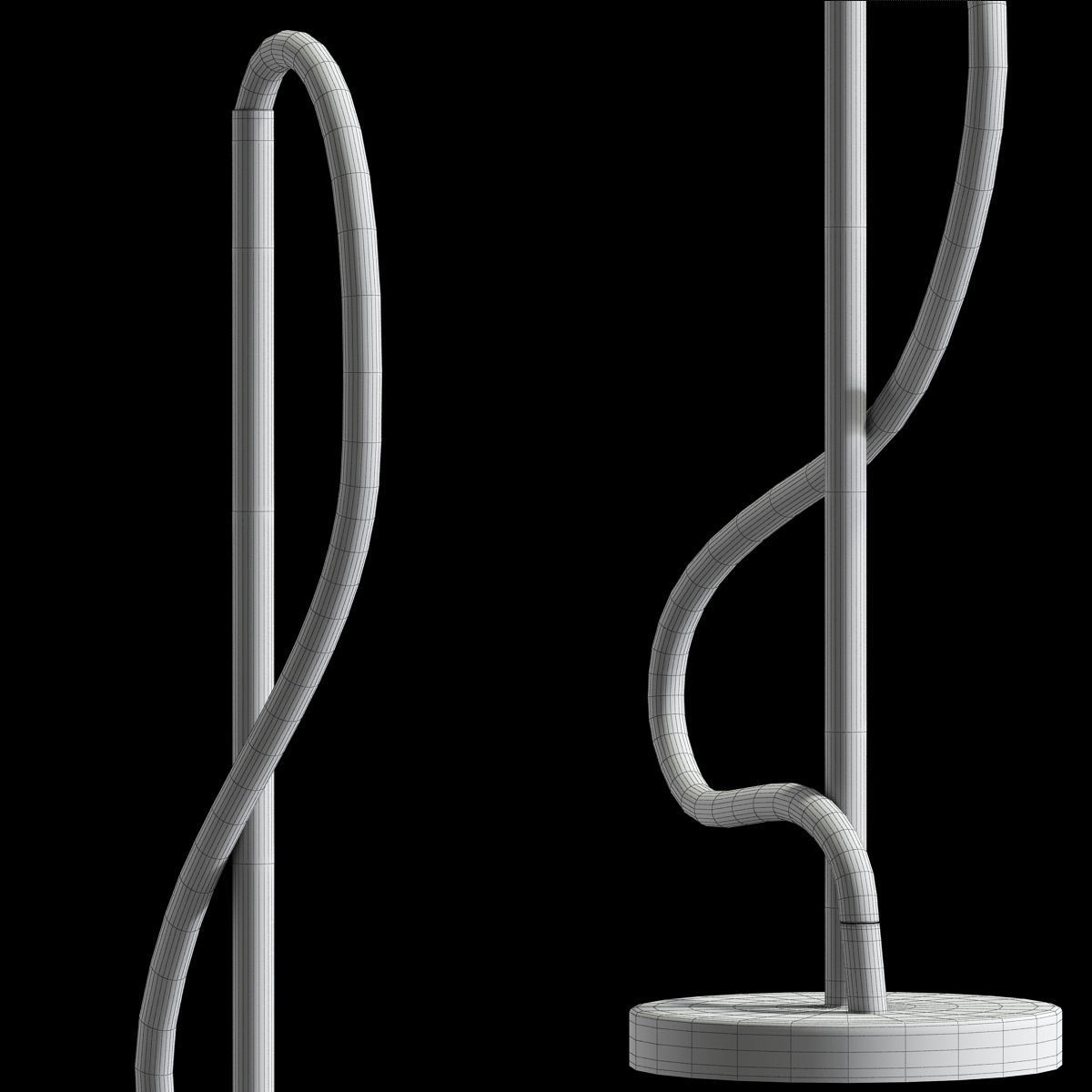 Nordic Led Floor Lamp 3D model_1