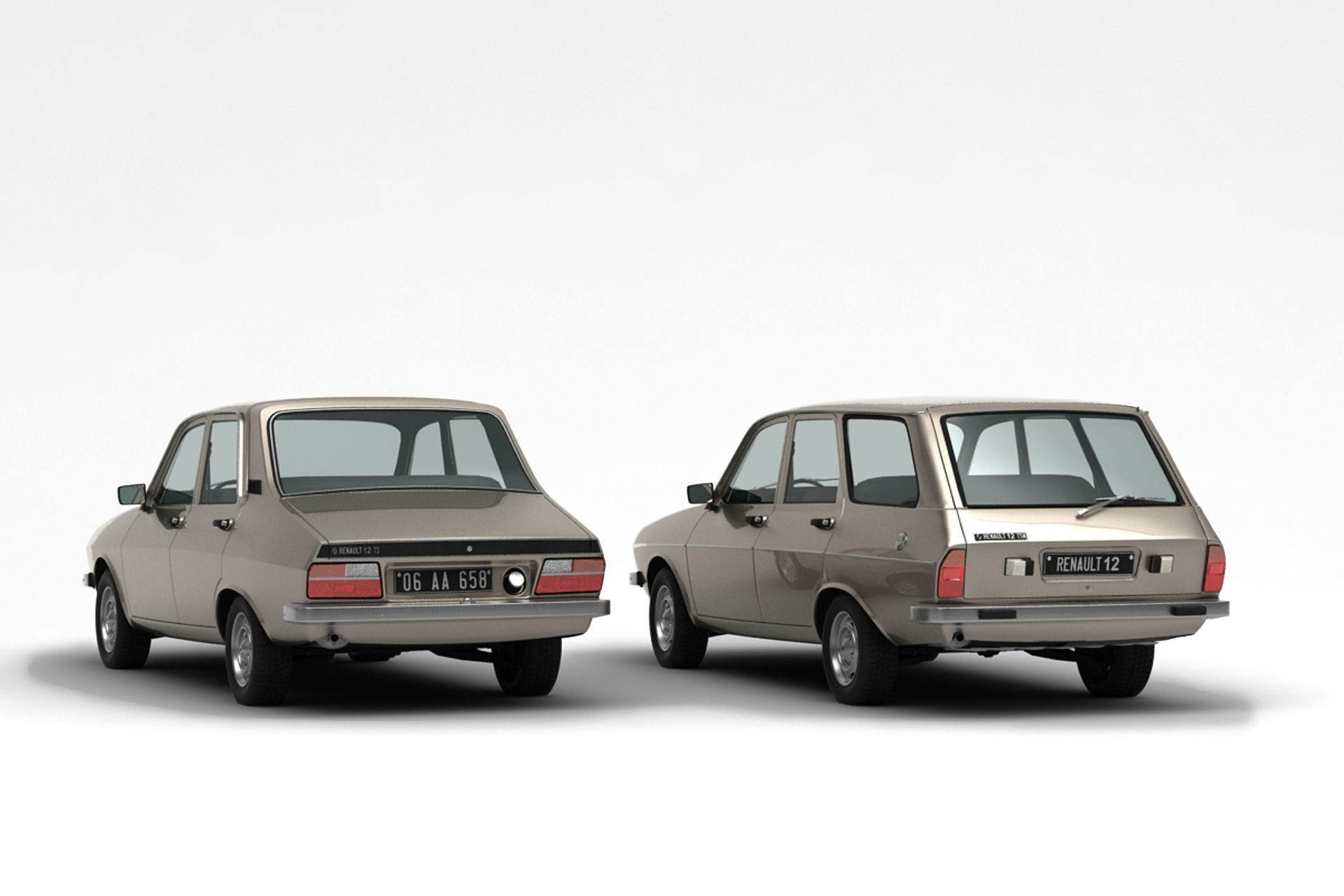Renault 12 TS - TSW Pack 3D model_3