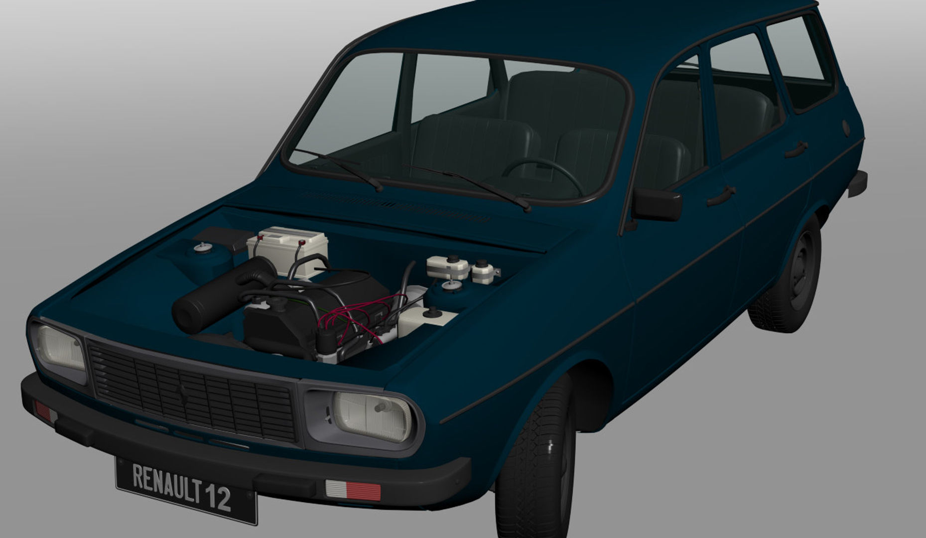 Renault 12 TS - TSW Pack 3D model_17