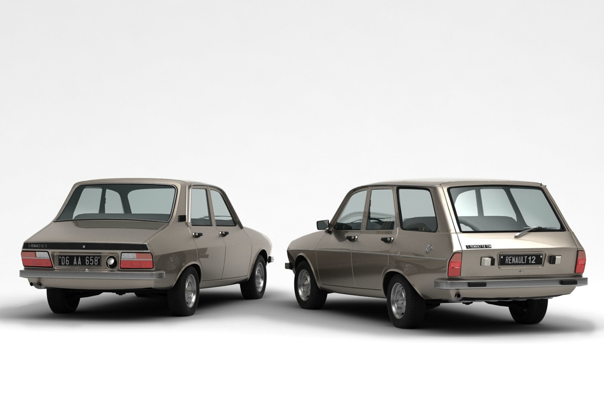 Renault 12 TS - TSW Pack 3D model_4