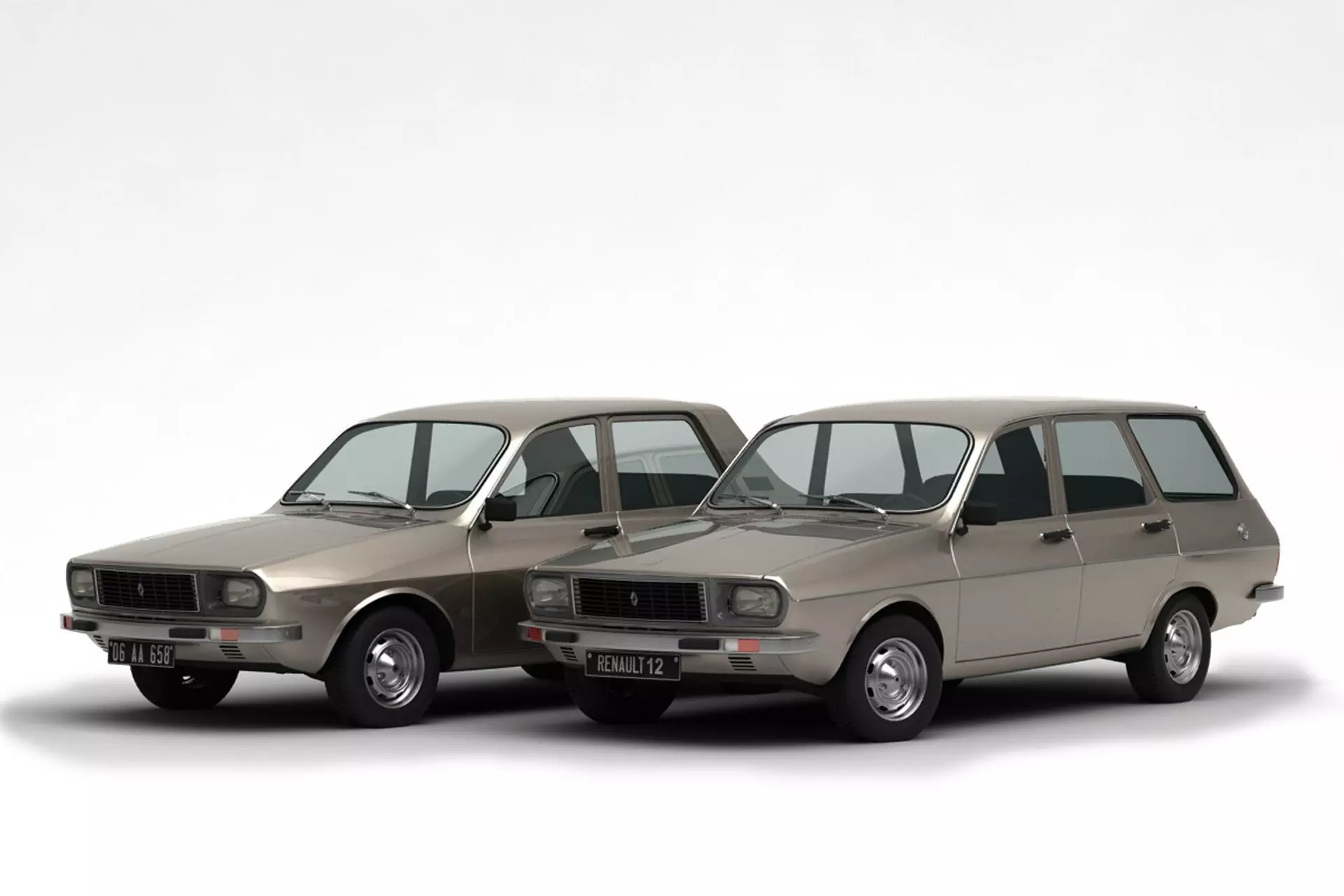 Renault 12 TS - TSW Pack 3D model_0