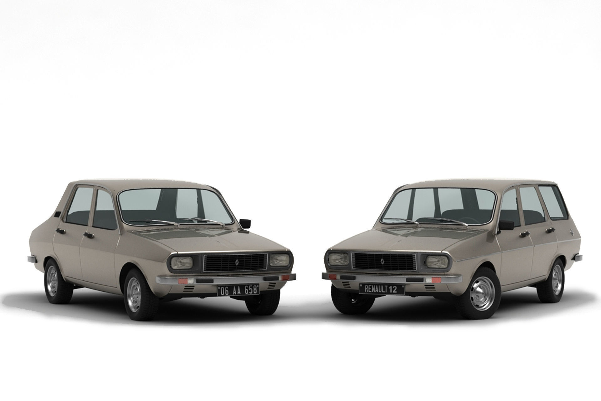 Renault 12 TS - TSW Pack 3D model_7