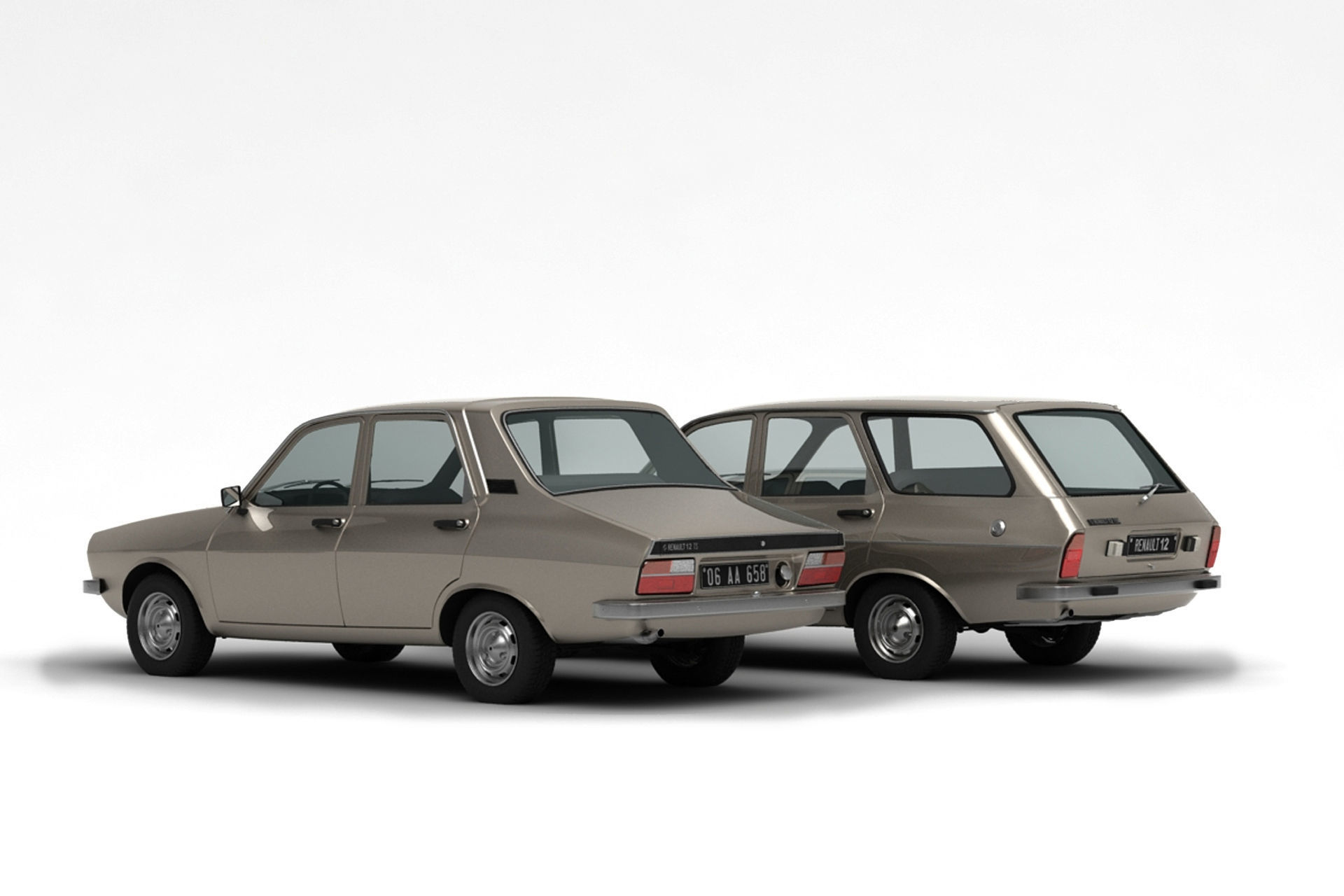 Renault 12 TS - TSW Pack 3D model_2