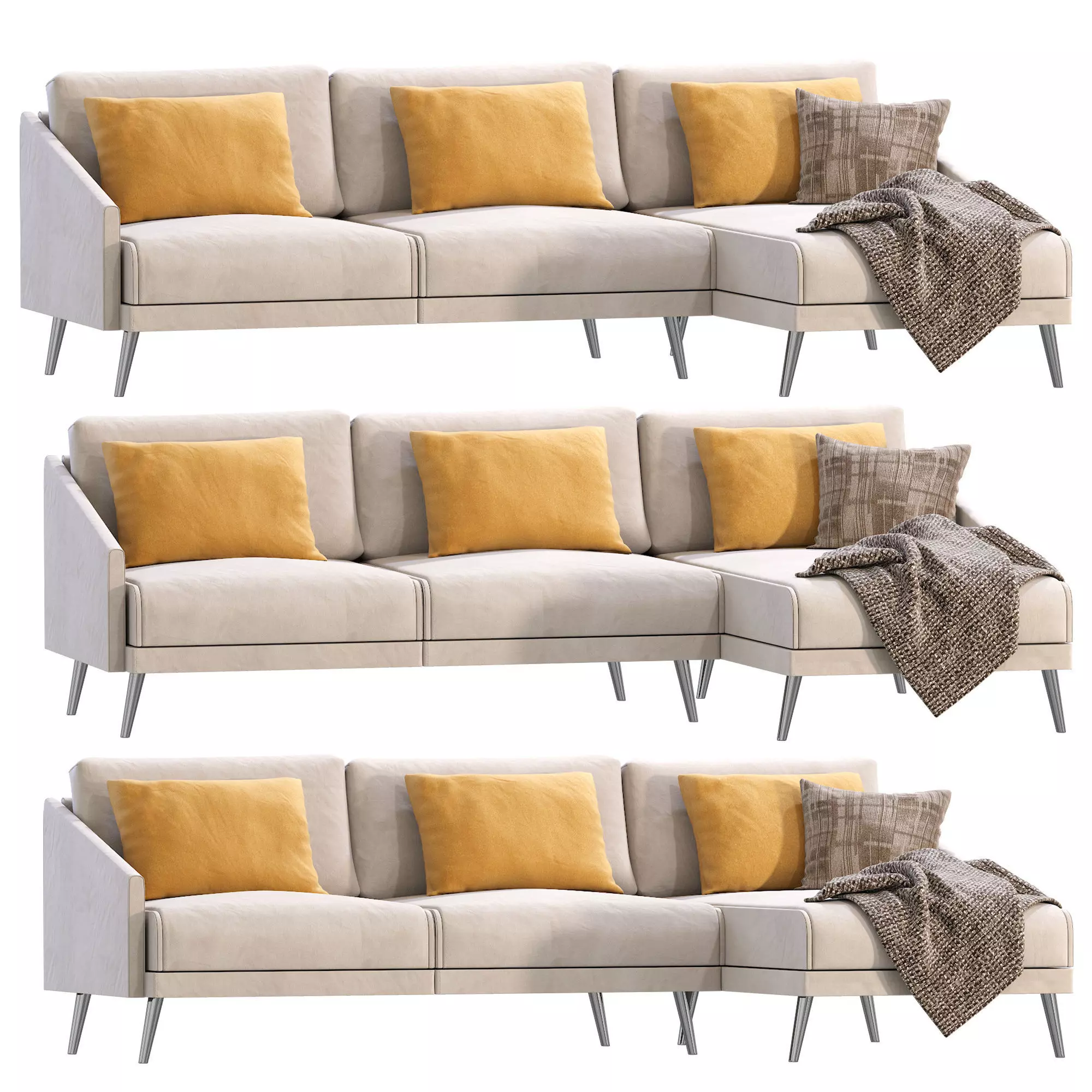 Sofa SEVILLE by Cazarina Interiors 3D model_0