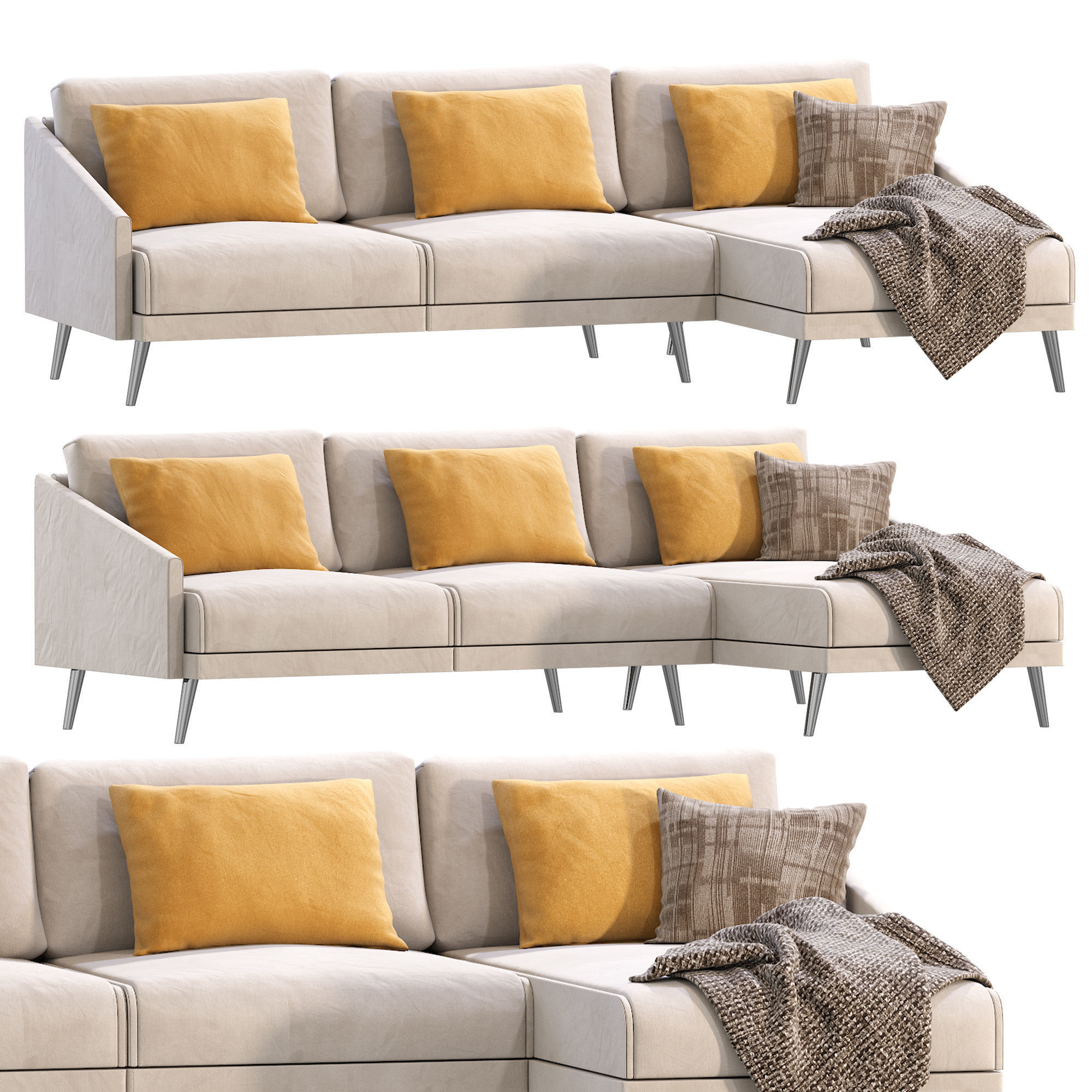 Sofa SEVILLE by Cazarina Interiors 3D model_1