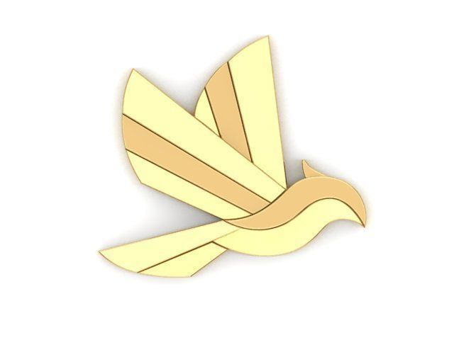 Bird Pendant 3D print model_1