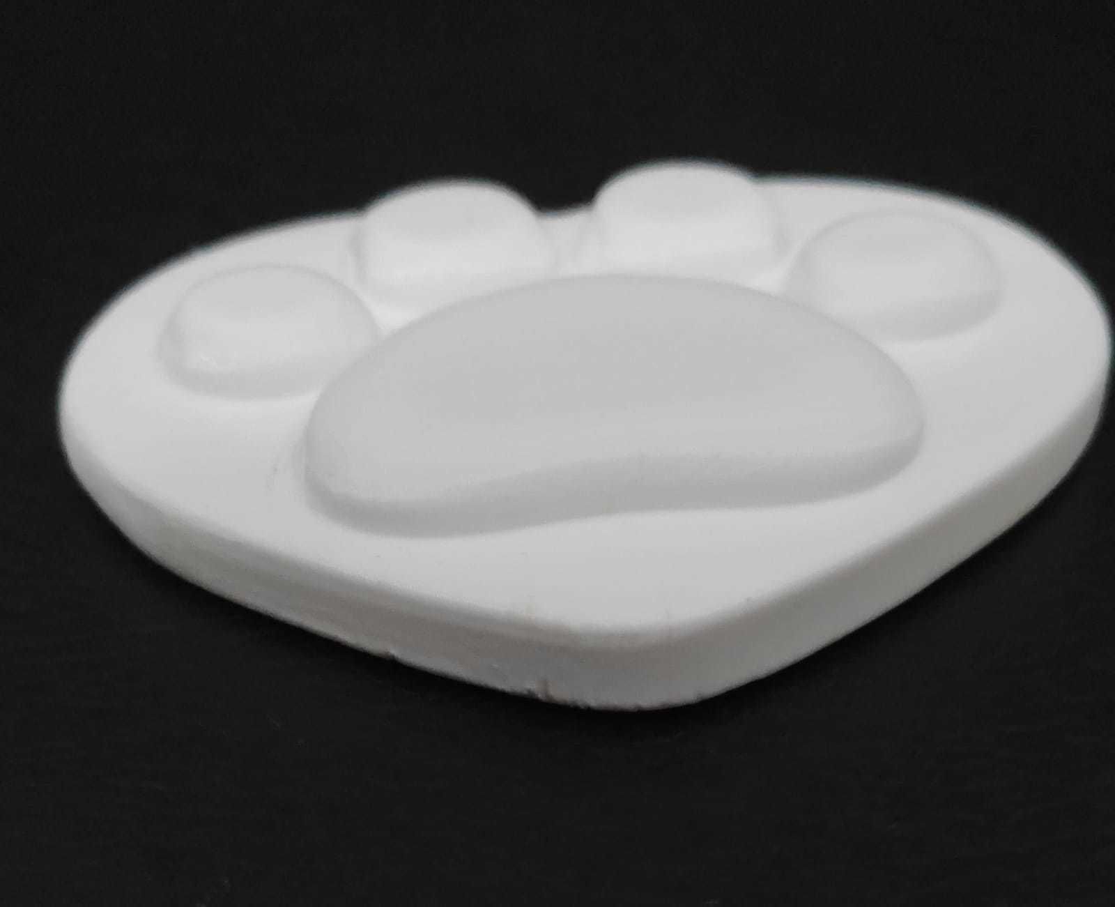 Paw Heart Coaster 3D print model_5