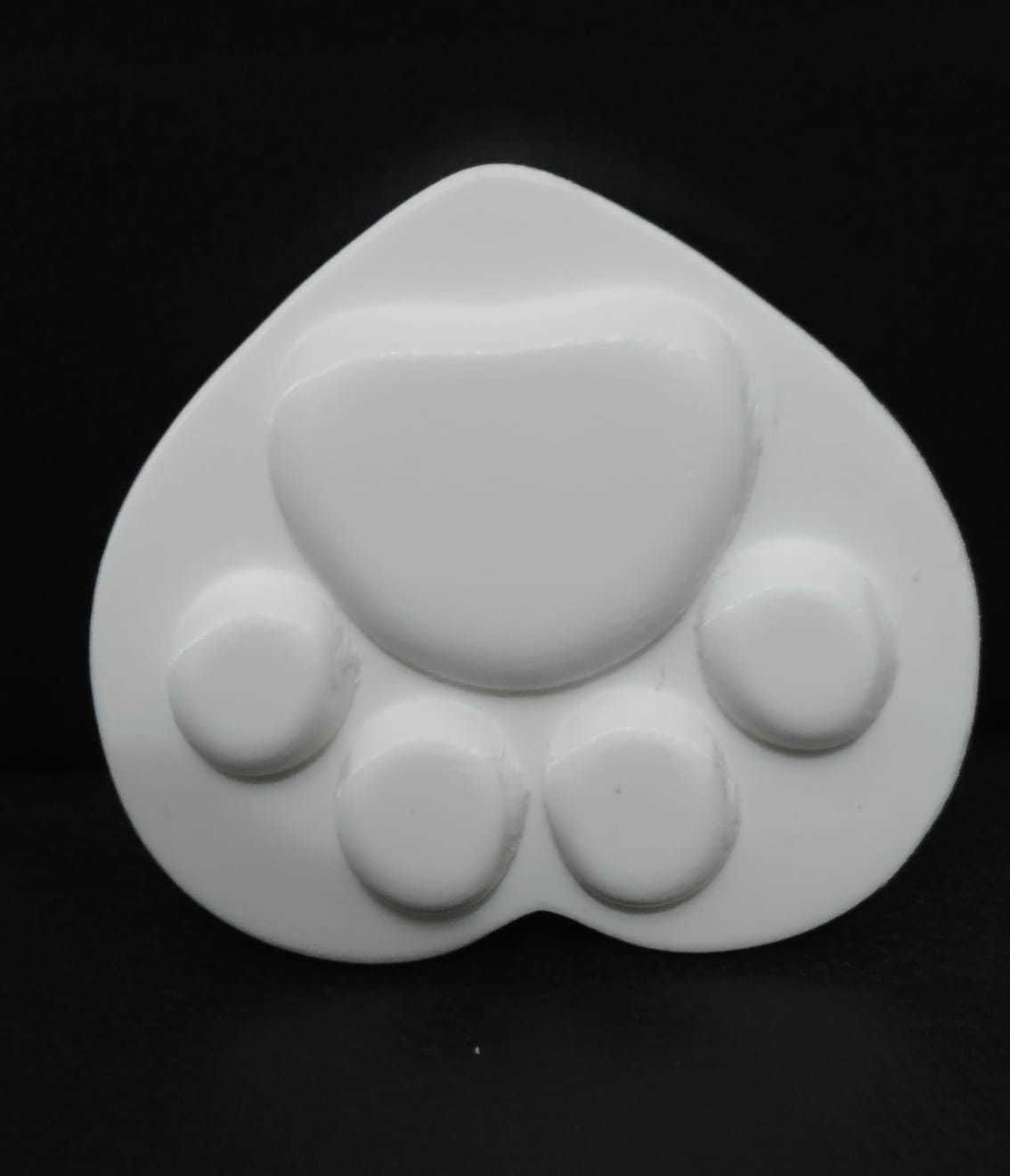 Paw Heart Coaster 3D print model_7