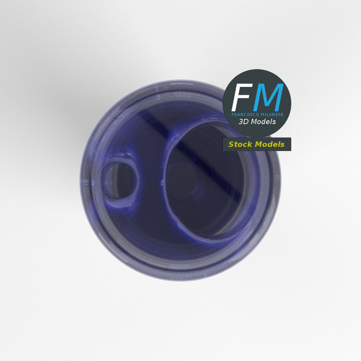 Cylindrical water cooler 3D model_6