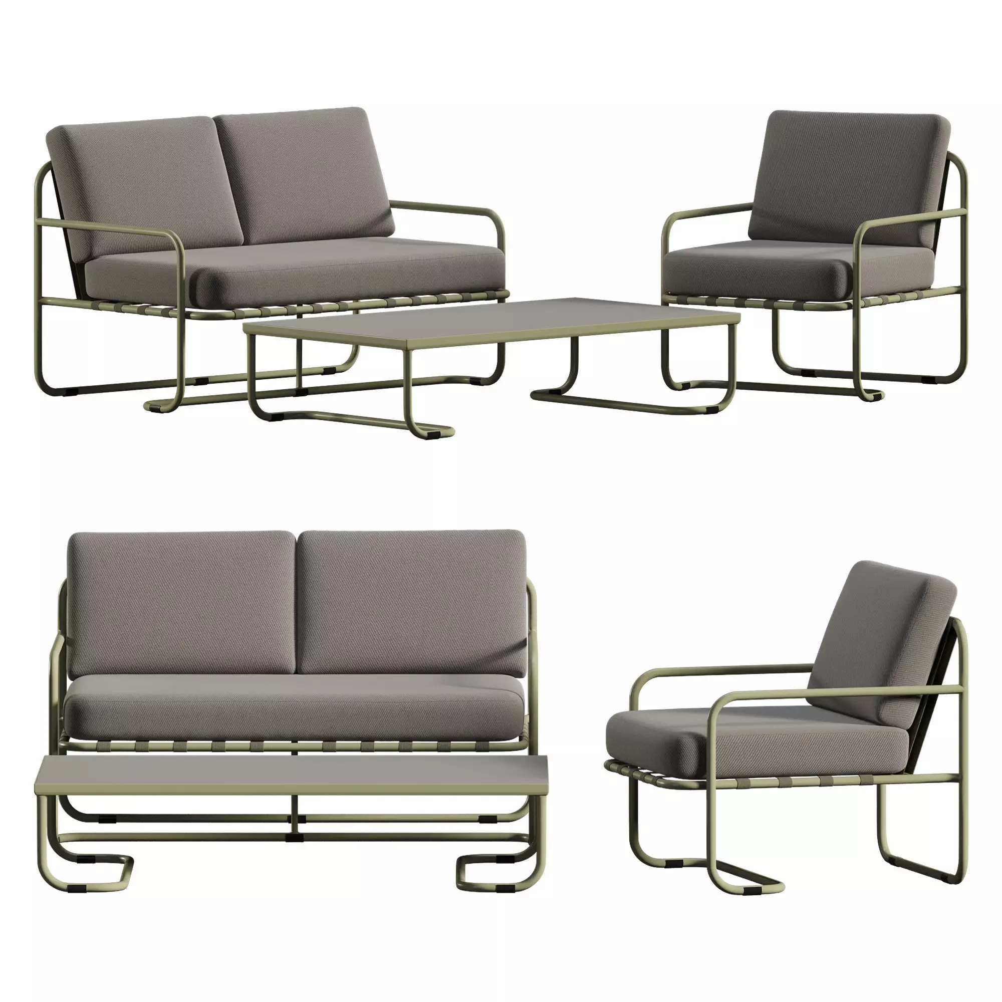 Paradise Aluminum Garden Furniture 3D model