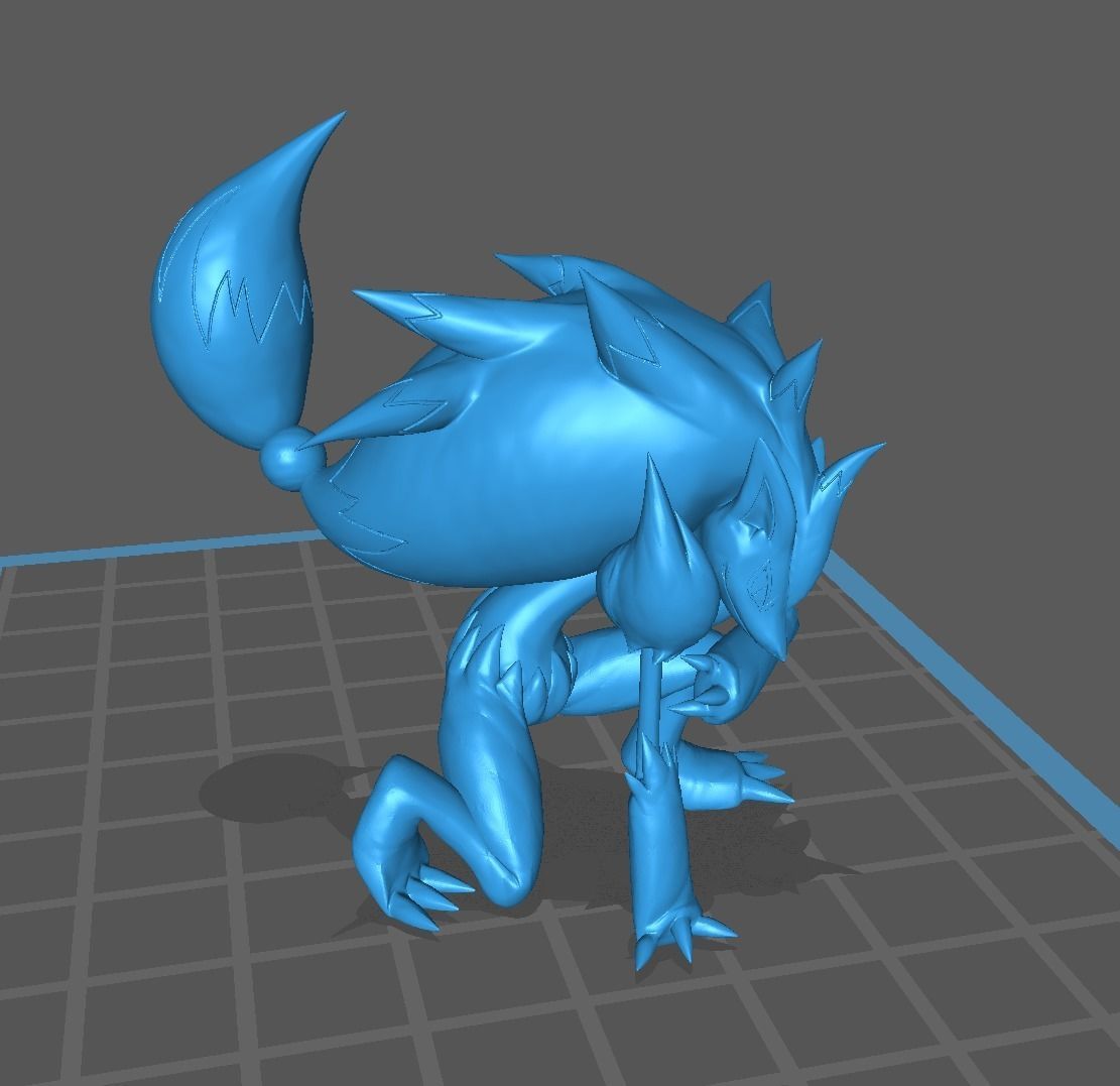 Zoroark pokemon 3D print model 3D print model_7