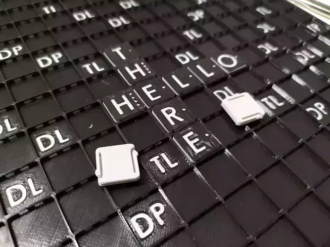 Travel Scrabble 3D print model