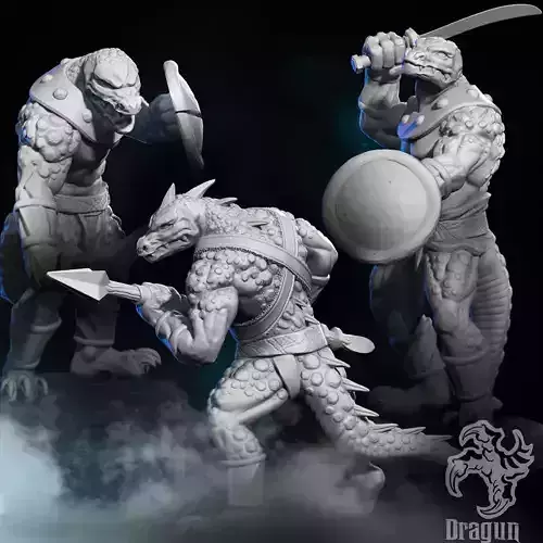 Lizard Minions 3D print model