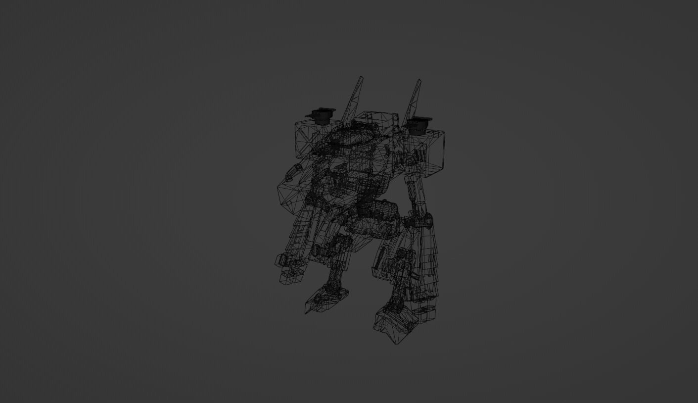 robot sci-fi 3D model_9