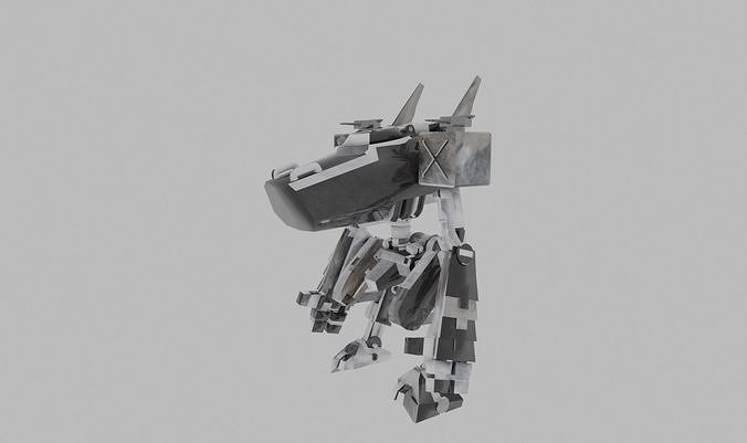 robot sci-fi 3D model