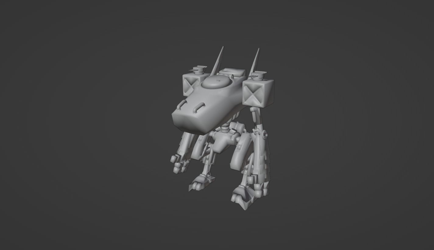 robot sci-fi 3D model_8