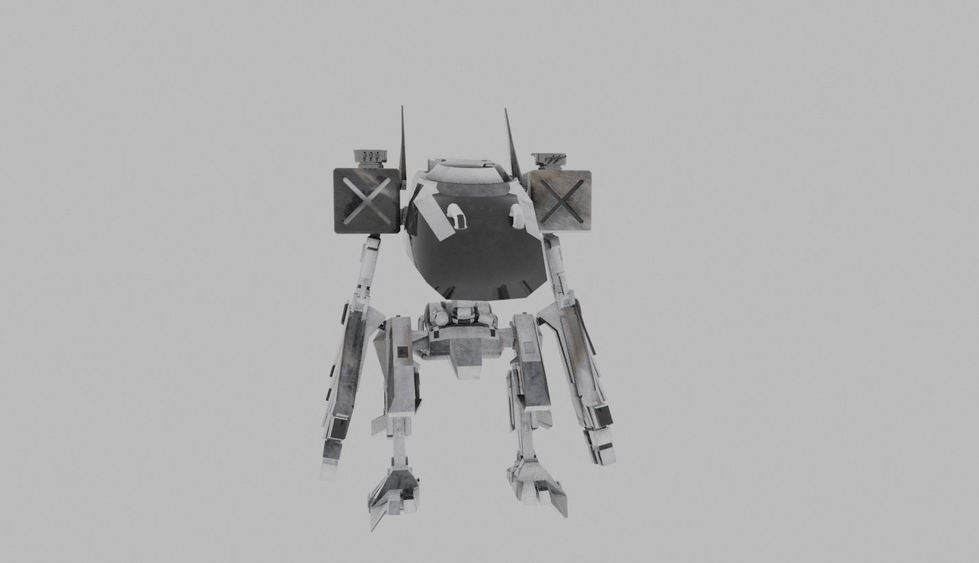 robot sci-fi 3D model_2