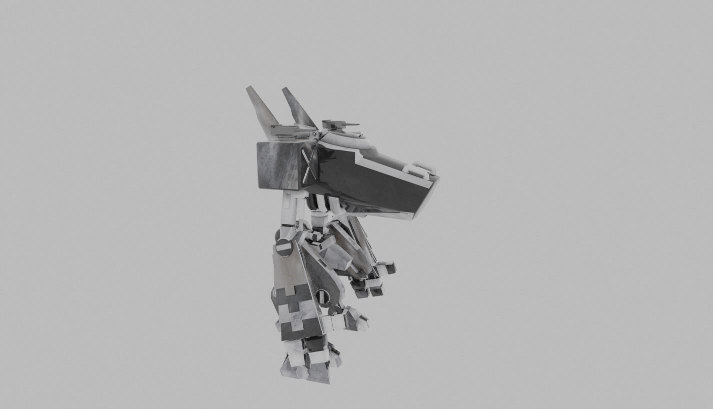 robot sci-fi 3D model_1