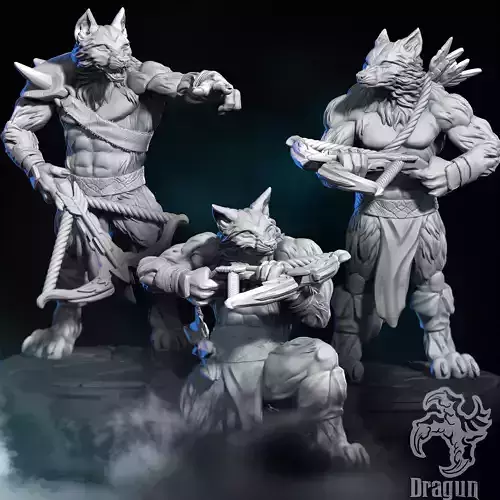 Wolfman Minions 3D print model