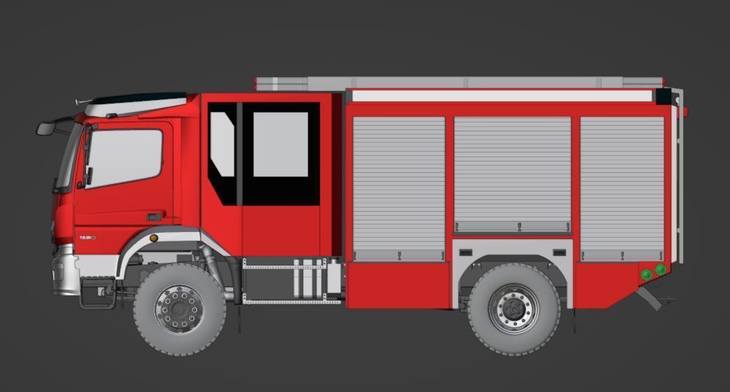 Mercedes Benz Atego 1530 - HLF - Ziegler 3D model_6