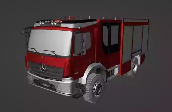 Mercedes Benz Atego 1530 - HLF - Ziegler 3D model