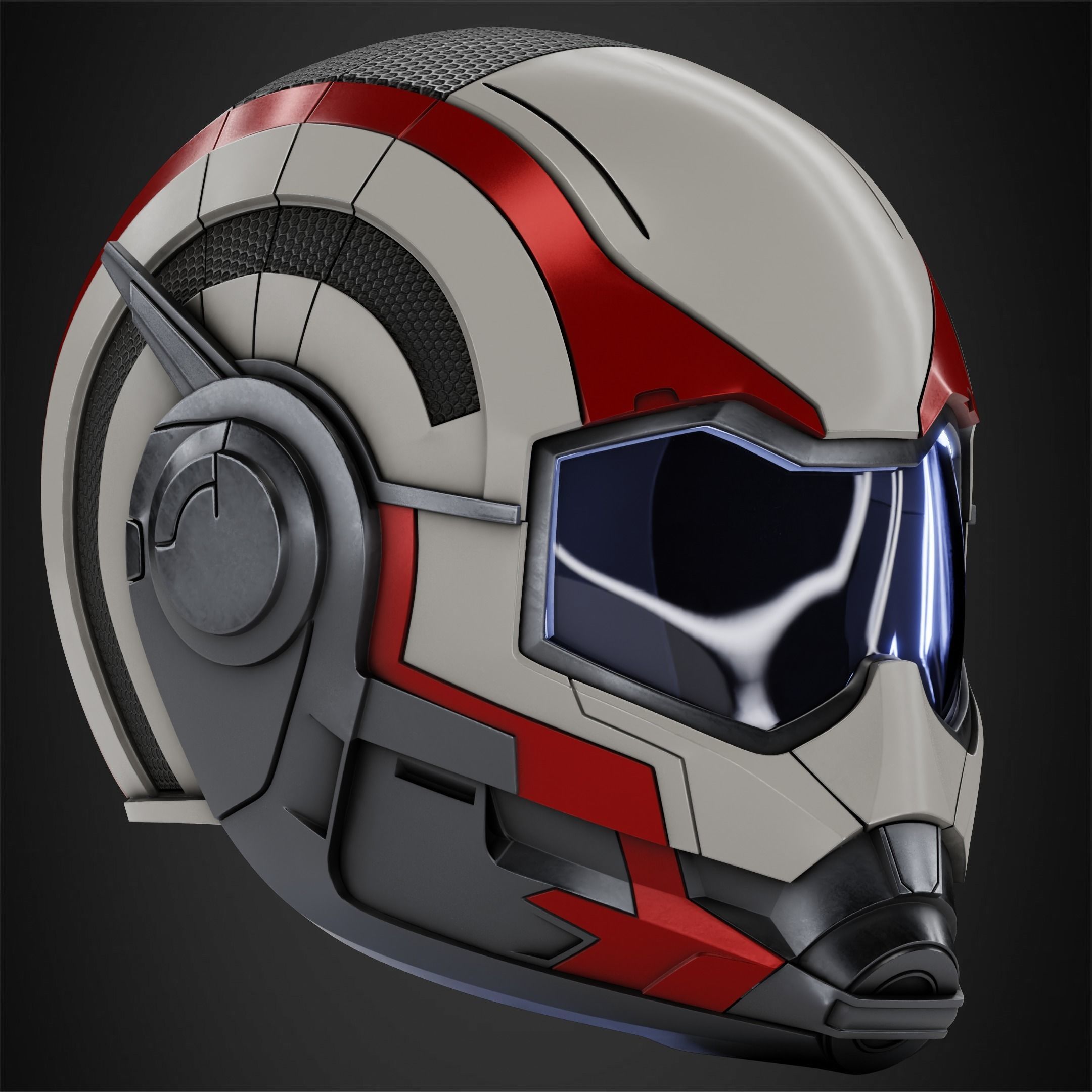 Avengers Endgame Quantic Helmet for Cosplay 3D print model_9