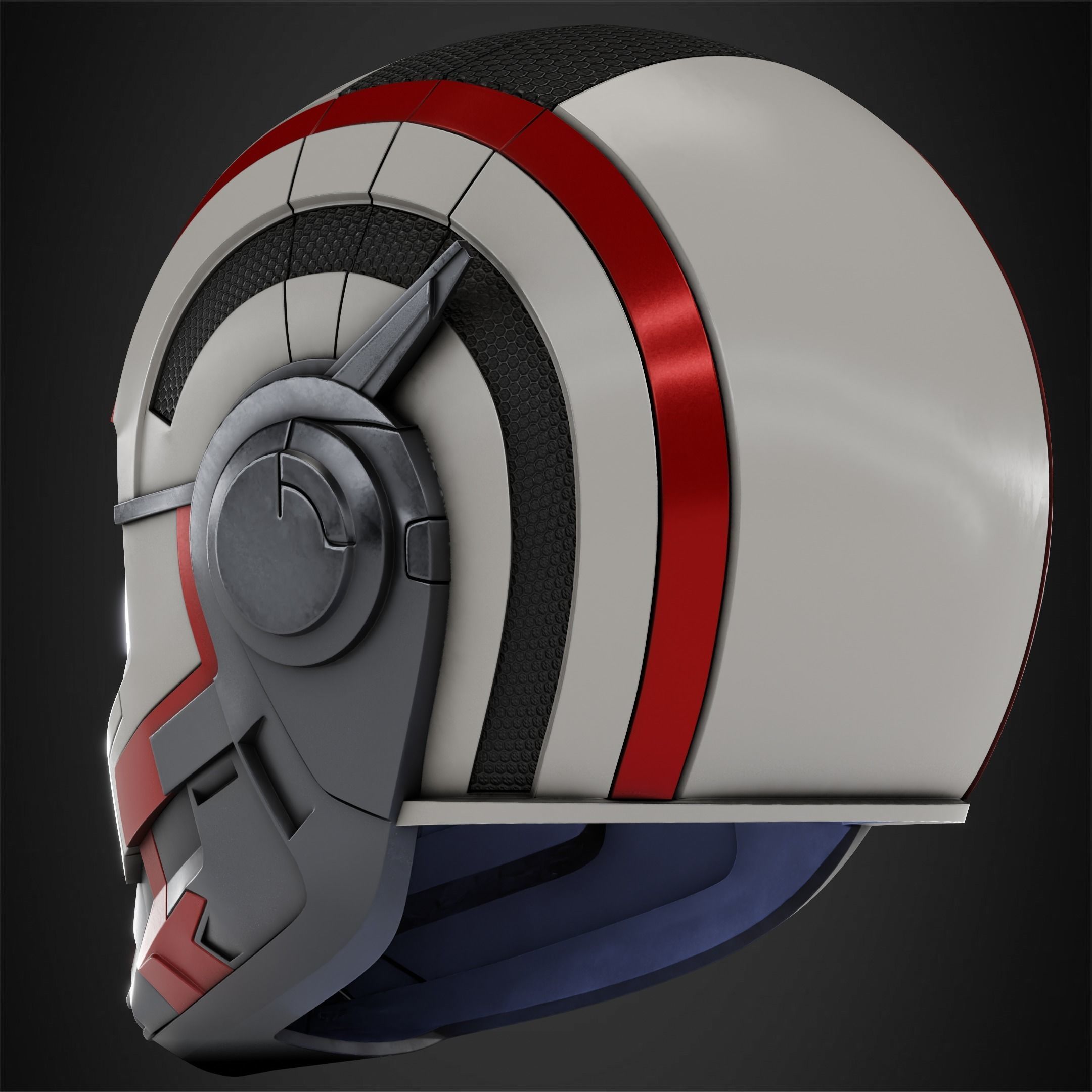 Avengers Endgame Quantic Helmet for Cosplay 3D print model_5