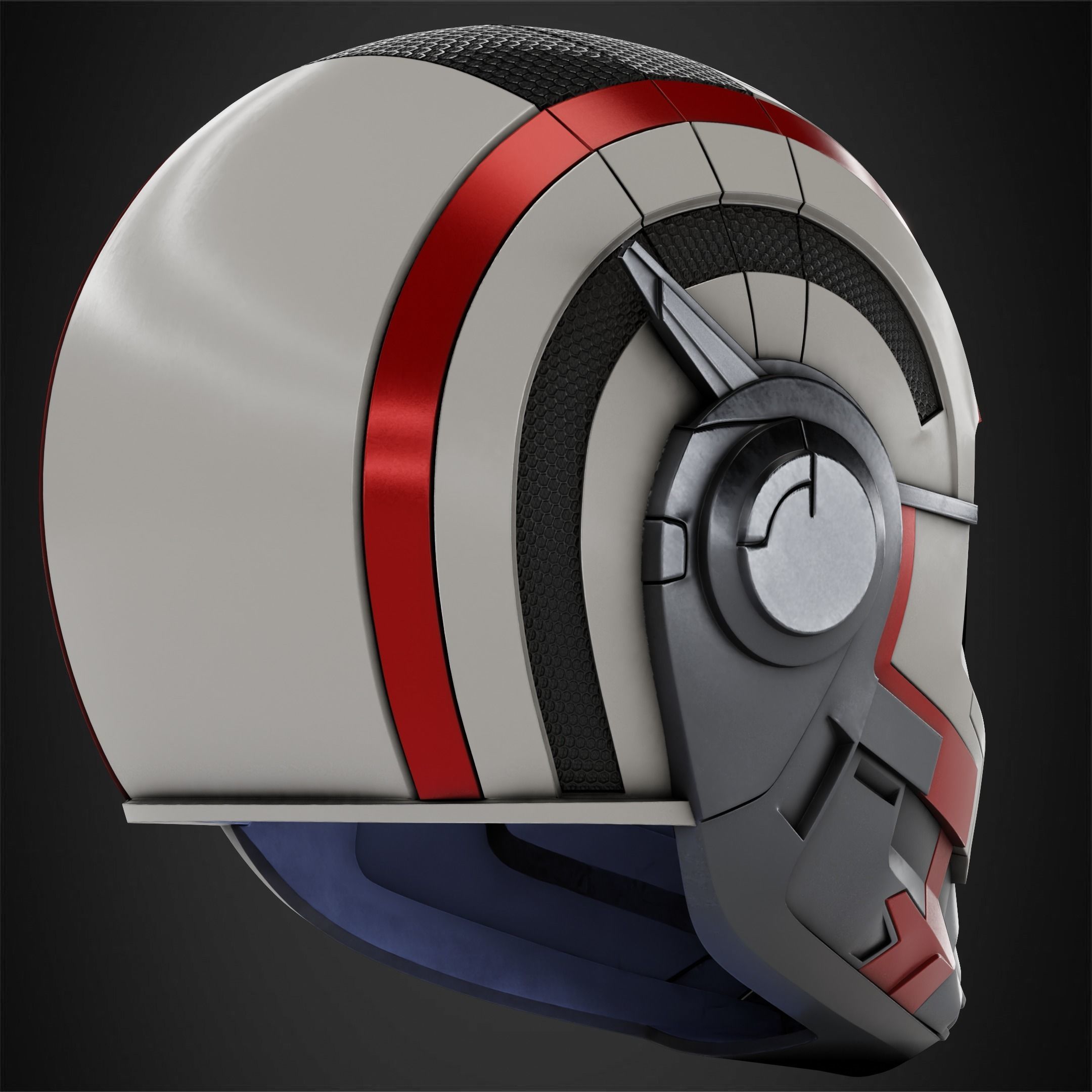 Avengers Endgame Quantic Helmet for Cosplay 3D print model_7