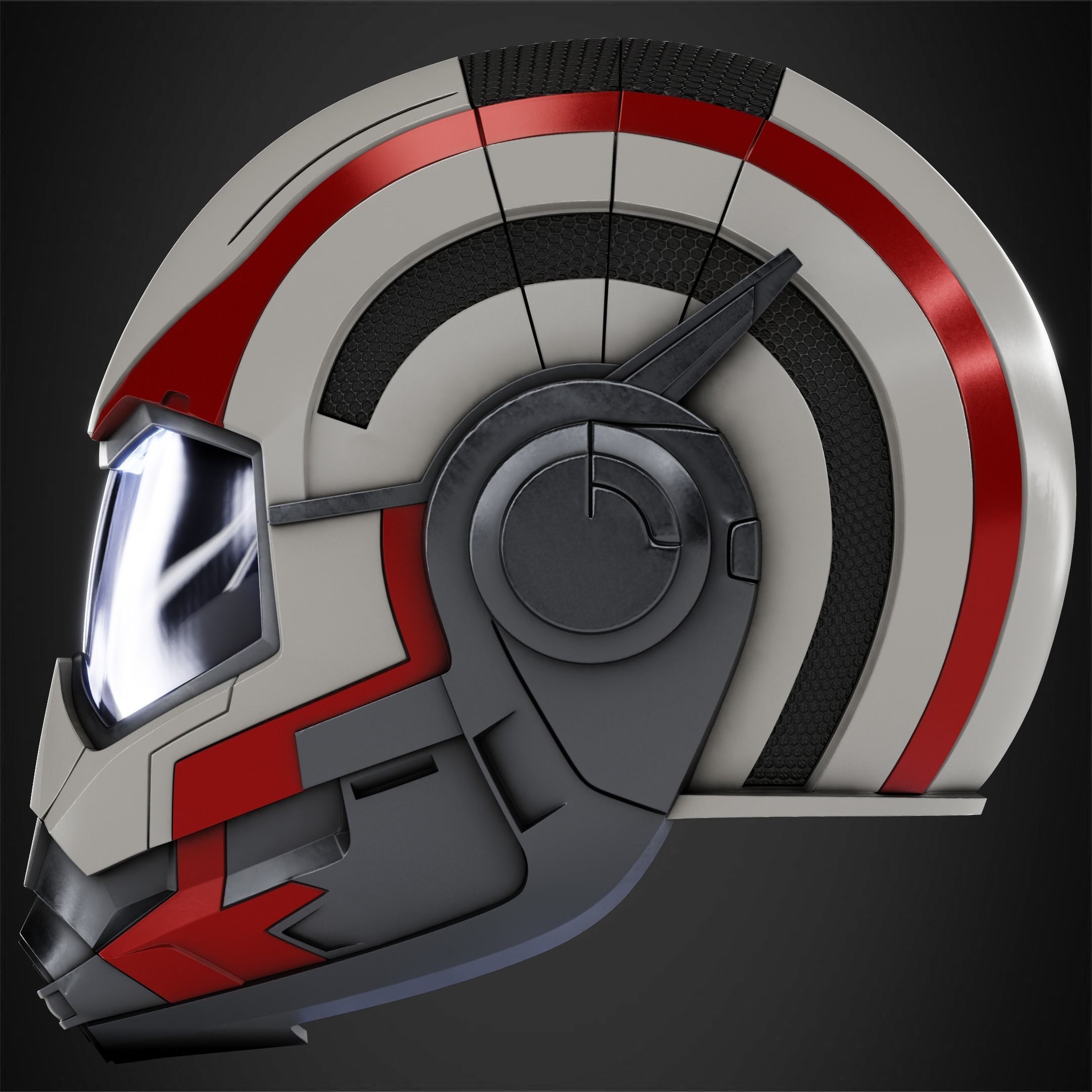Avengers Endgame Quantic Helmet for Cosplay 3D print model_4