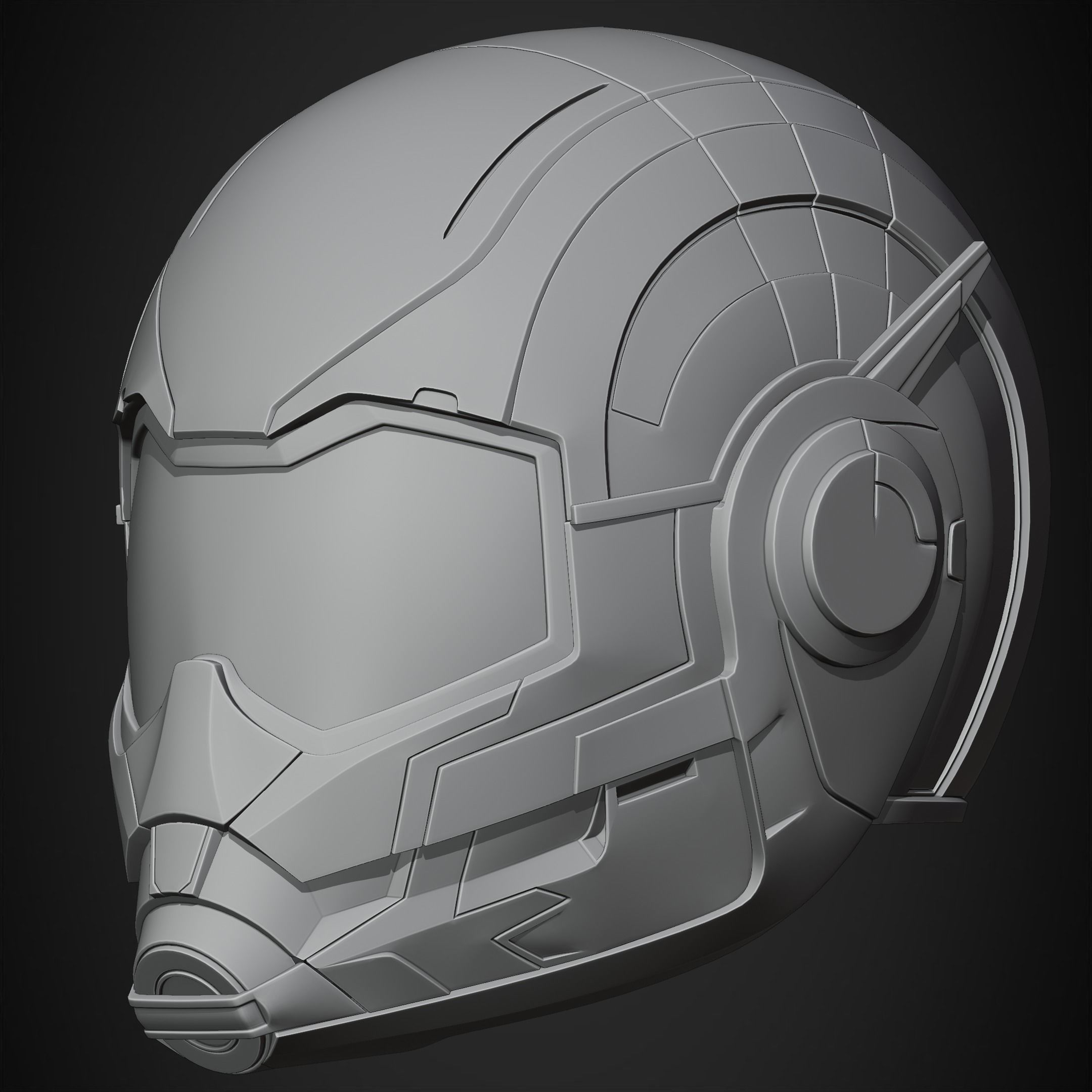 Avengers Endgame Quantic Helmet for Cosplay 3D print model_11