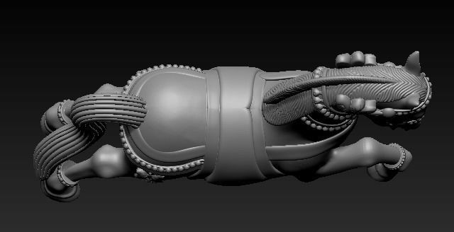 Raging Horse 3D model_4