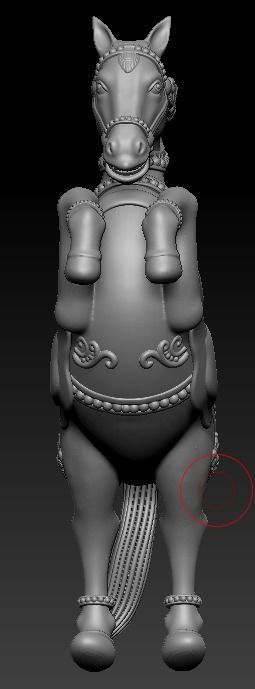 Raging Horse 3D model_2