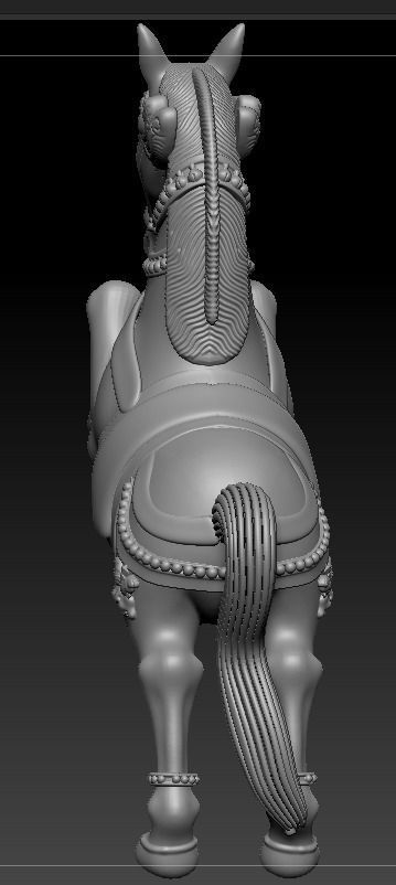 Raging Horse 3D model_1