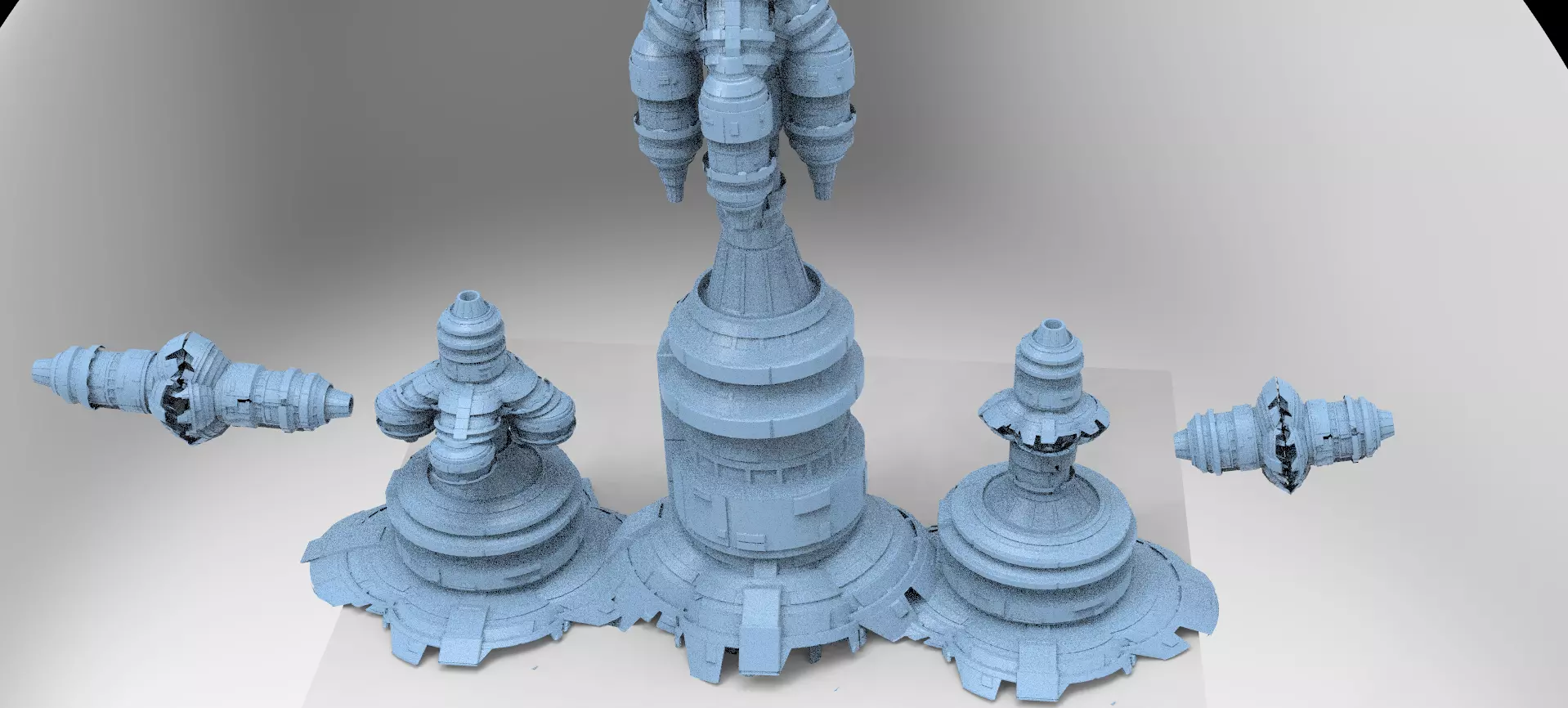 Power relay Shard Kitbash 1 3D model_0