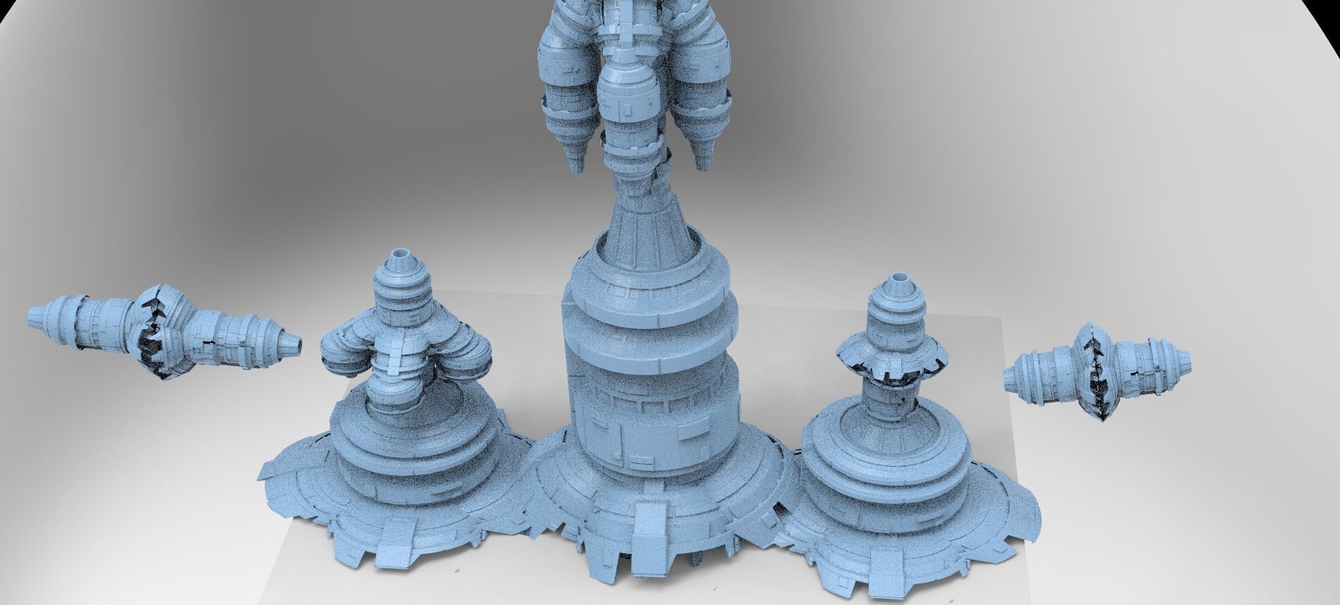 Power relay Shard Kitbash 1 3D model_1
