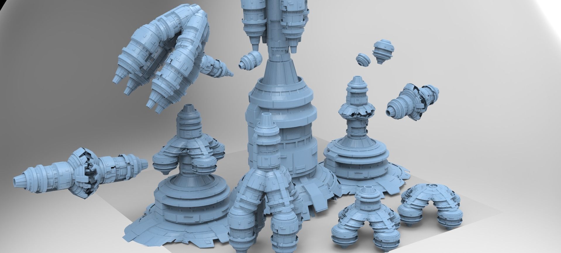 Power relay Shard Collection Full 3D model_1