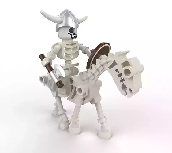 Lego Skeleton Viking - Horse
