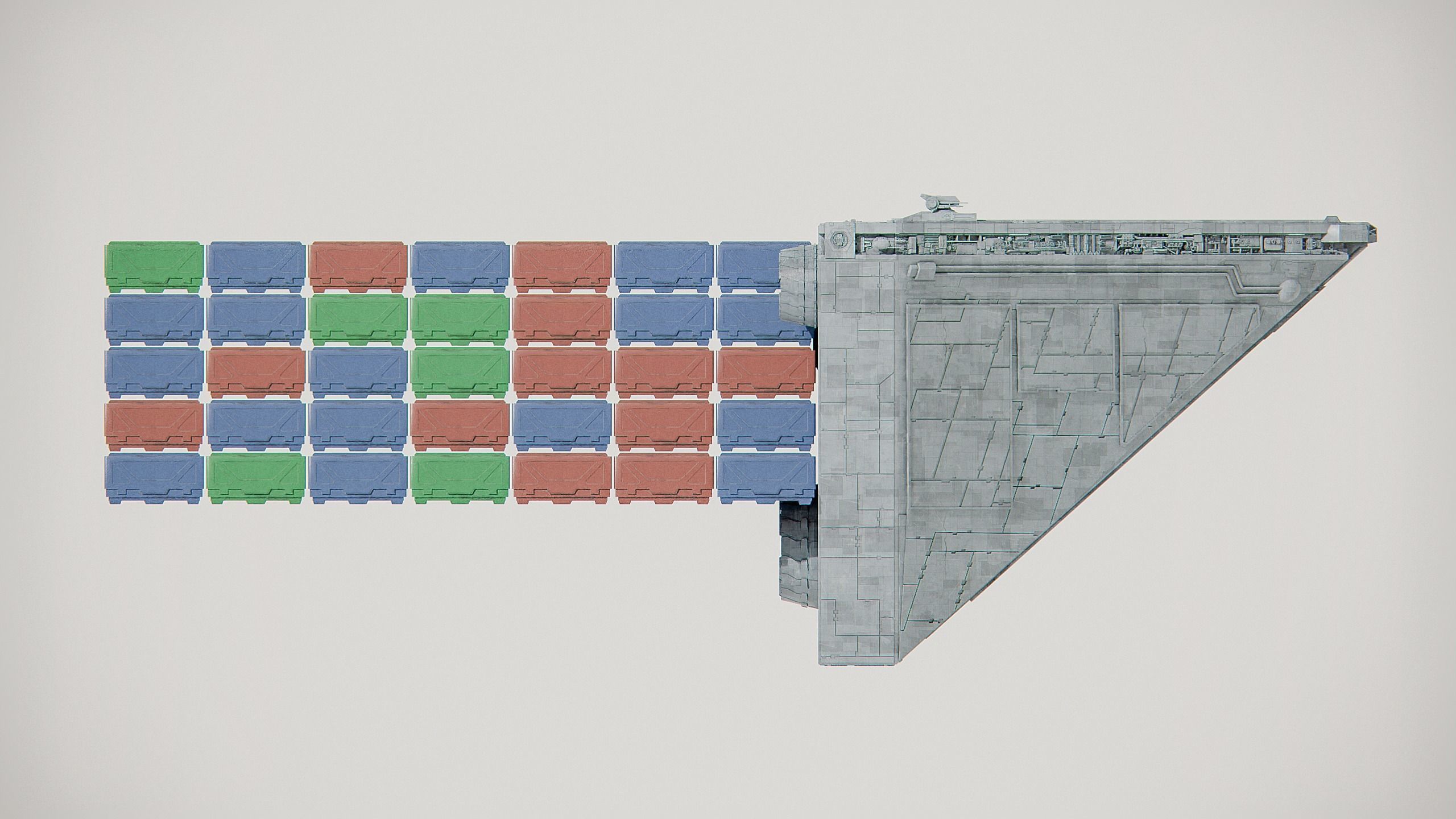Imperial Class 4 Container Transport MOSE - Star Wars 3D model_3