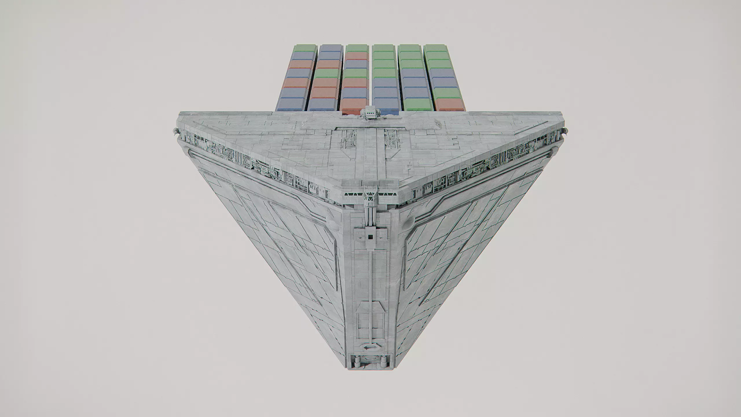 Imperial Class 4 Container Transport MOSE - Star Wars 3D model_0