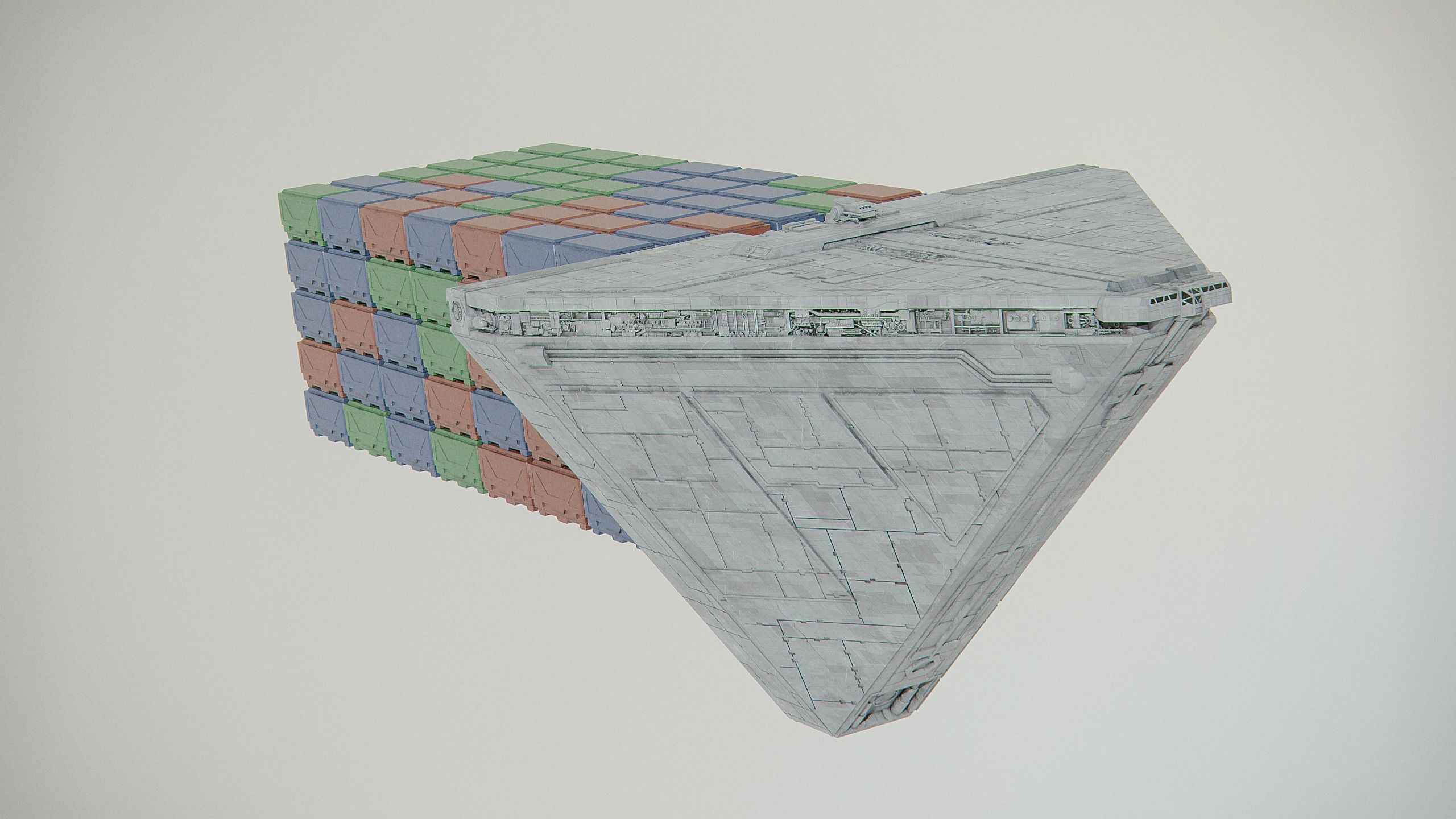 Imperial Class 4 Container Transport MOSE - Star Wars 3D model_1