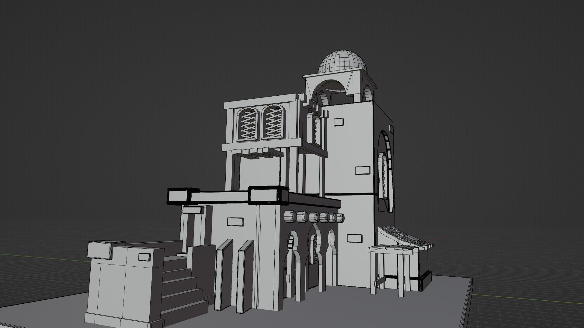 Arab Desert House 3D model_10