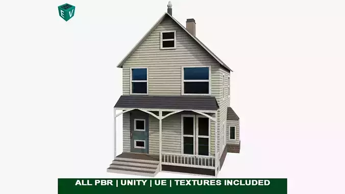 Vintage House01 All PBR Unity UE Textures Included