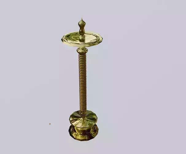 indian style golden lamp