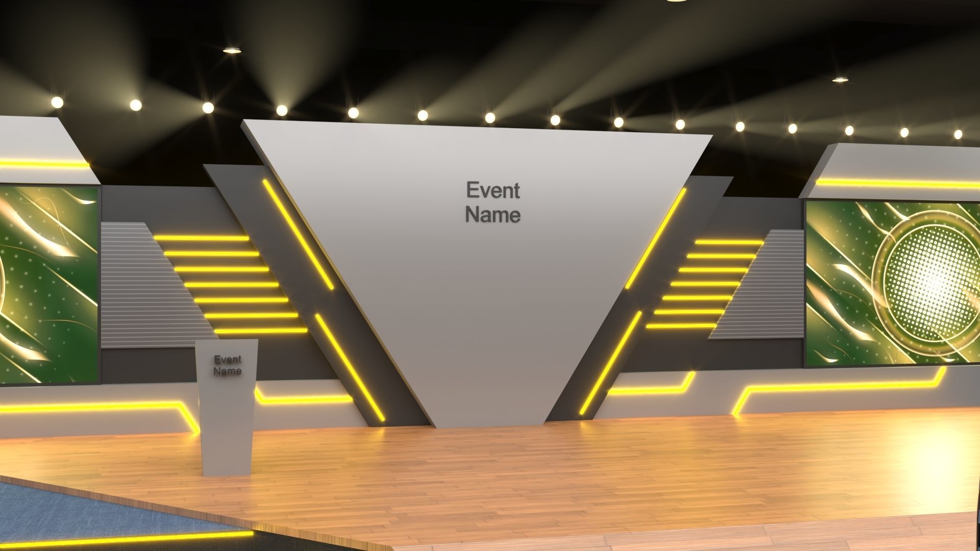 Virtual Stage 3D model_3