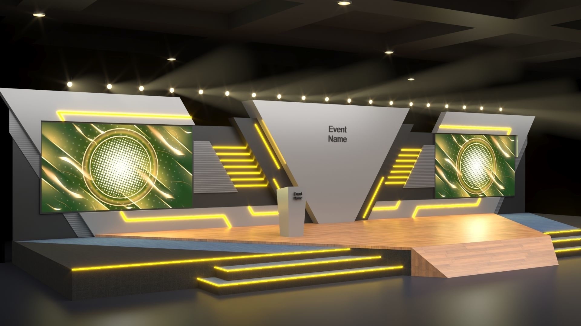 Virtual Stage 3D model_1