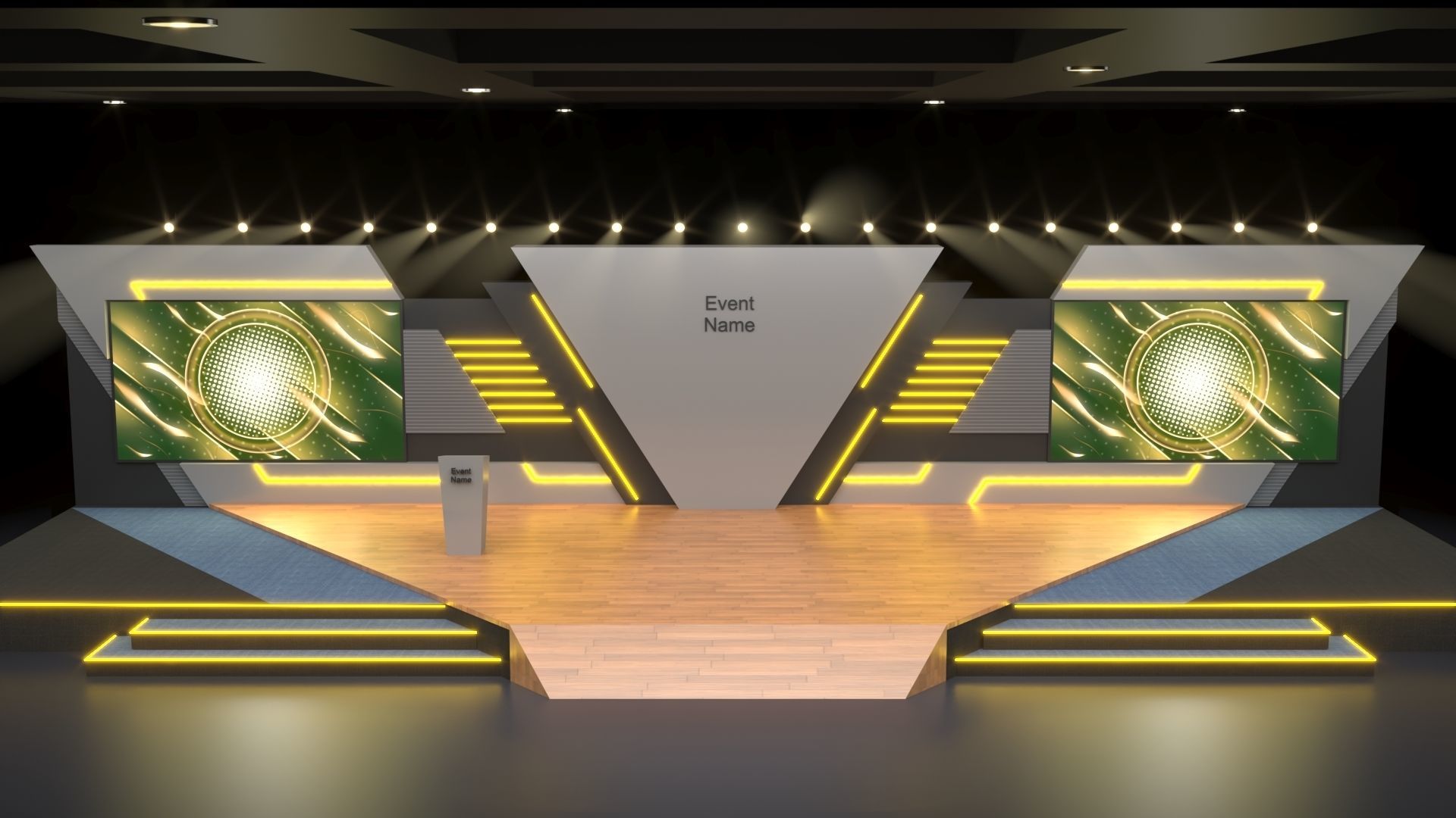 Virtual Stage 3D model_4