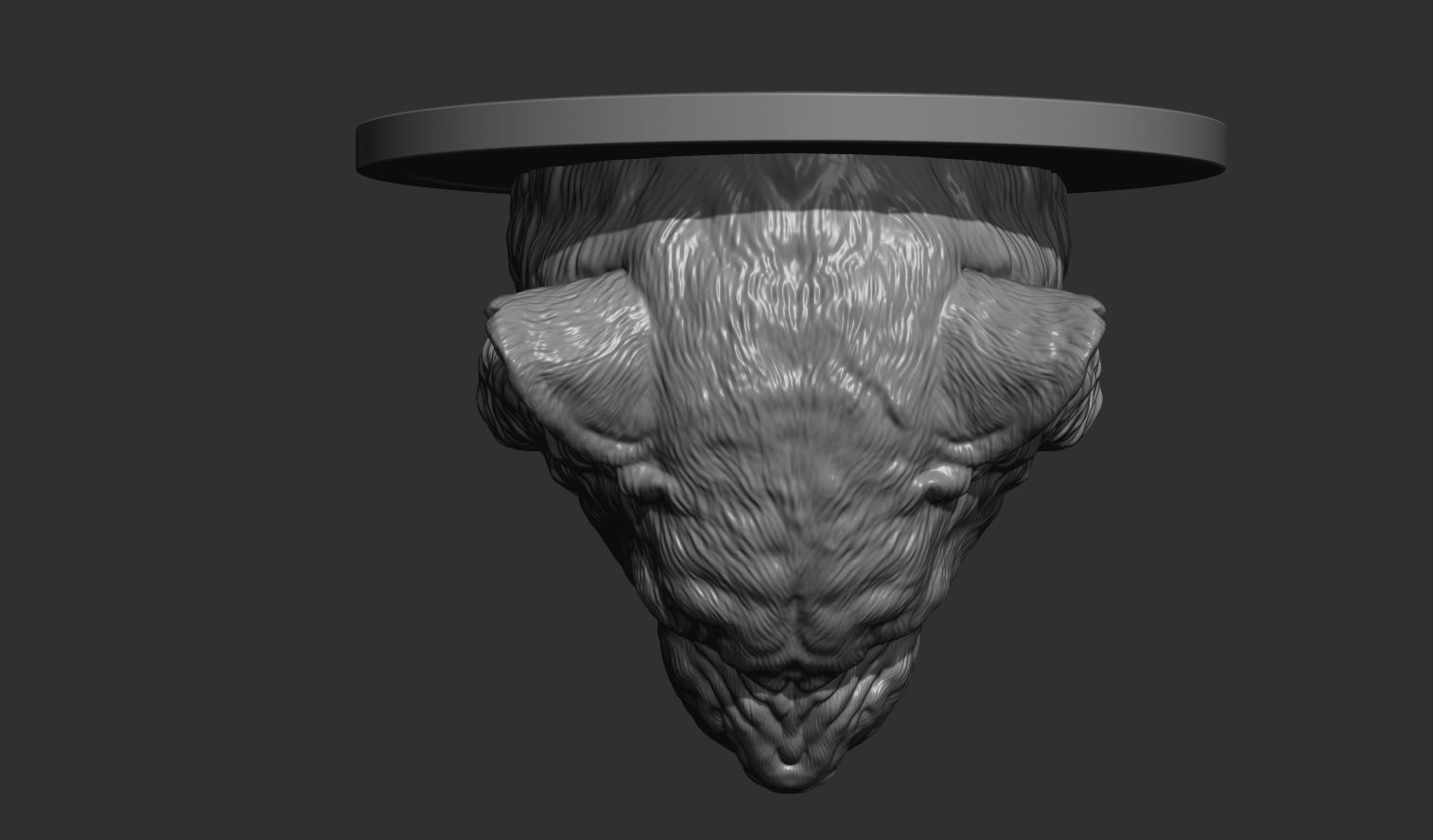 Tiger grin roar 3D print model_6
