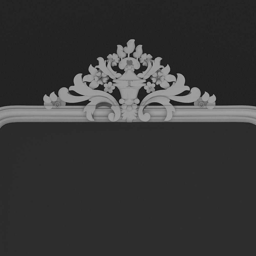 classic carved frame 01 3D model_5