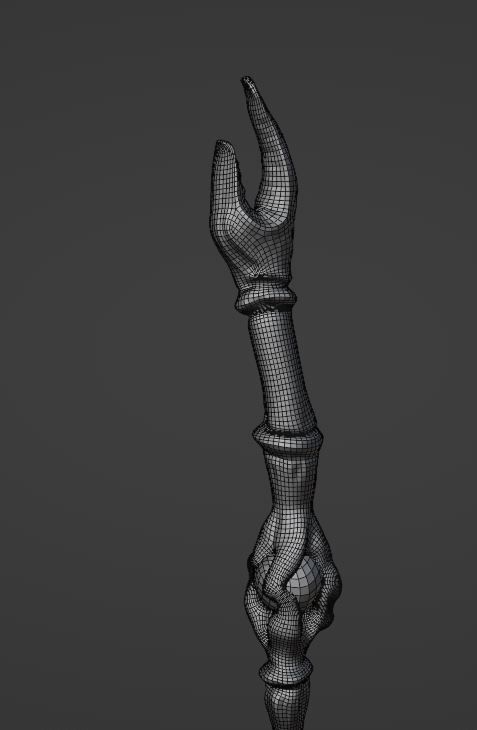 Frog The  Wizard Low-poly 3D model_5